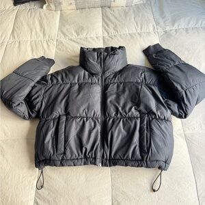Hollister Black Puffer Coat